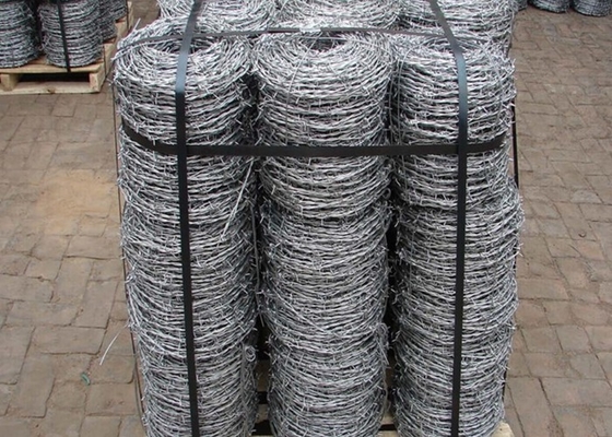 Elektrycznie ocynkowane druty ogrodzeniowe z drutu kolczastego dla projektu ochrony bezpieczeństwa